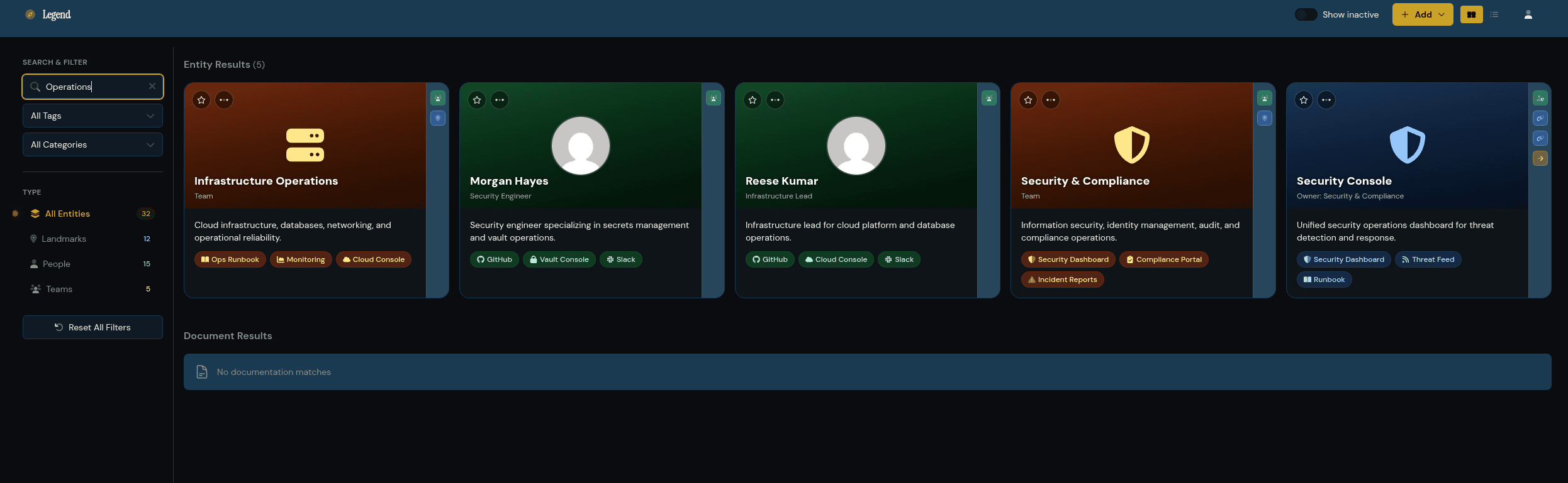 dashboard search